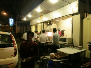 We arrived at midnight and went straight for food - an outdoor kabob stand.